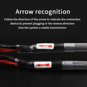 YYAUDIO 16/4 OFC 4 núcleos <span class=keywords><strong>Cable</strong></span> <span class=keywords><strong>de</strong></span> altavoz HiFi 2mm 4mm Banana Plug Y Spade <span class=keywords><strong>Cable</strong></span> <span class=keywords><strong>de</strong></span> audio High End Amp Horn Line - Product Image 6