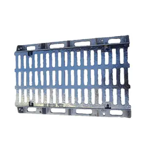 Grilles rectangulaires industrielles F900 En124 Heavy Ductile Iron Metal Airport Rainwater Gully