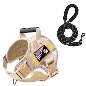 Rompi nilon 1000D kualitas tinggi, rompi anjing dan setelan harnes, rompi latihan luar ruangan taktis dengan pelepasan cepat, perlengkapan anjing berburu, Harness anjing - Product Image 1