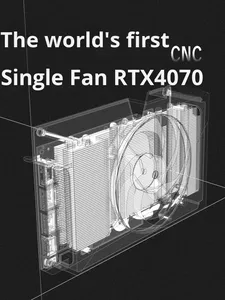 RTX5060Ti غلاف صغير 16 جيجابايت من سبائك الألومنيوم مروحة واحدة محطة عمل ITX للألعاب منتج جديد dddr7 - Product Image 4