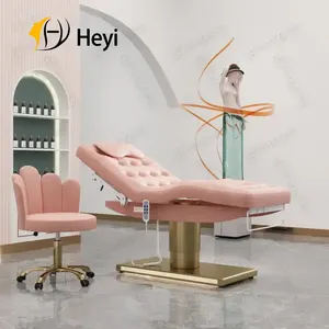 guangdong pink salon lashes massagebed portable recliner chair thai spa facial beauty eyelash electric massage table bed