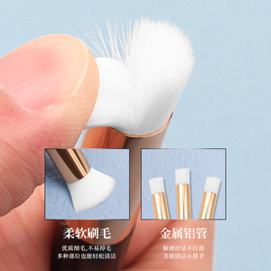 Cepillo de limpieza de pestañas con cerdas suaves para limpiador de espuma de pestañas, champú de pestañas, limpieza de extensiones de pestañas, venta al por mayor - Product Image 2