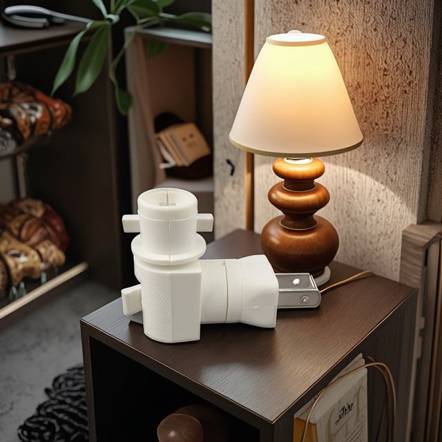 GL-073A ETL E12 USA Lamp Holder Electrical Plug in Plastic Lamp Socket Adapter Night Light Wall Socket Safety for Bedroom