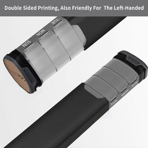 Boîte à pilules personnalisable et étanche pour 7 jours, en aluminium et bois, grande capacité, compartiment pour pilules, boîte à pilules pour recharge, organisateur de pilules - Product Image 3