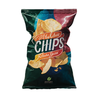 Sac en plastique aluminium imprimé personnalisé Pochette à joint latéral arrière Popcorn et chips Sac à oreiller anti-odeur pour collation