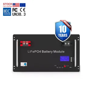 51.2v Rack-mounted Lifepo4 Battery 100ah 200ah 5kwh 10kwh Lithium Ion Phosphate Storage LiFePO4 Battery Price With Smart BMS