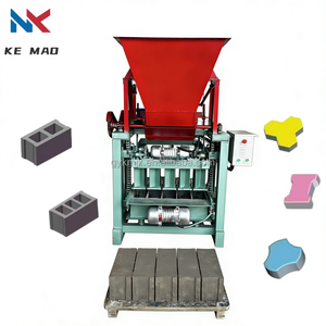 Máquina automática de fabricación de ladrillos con tolva 4-35A para pequeñas inversiones, fábrica de ladrillos a pequeña escala, máquina de bloques de hormigón de bajo costo - Product Image 1