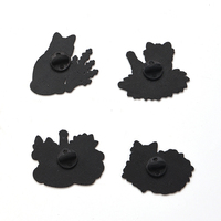 Vente en gros usine : Broches en émail personnalisées en métal, motifs fleur, chat, animal, pour chapeau, artisanat métallique, broche, étiquette, cadeau pour les amoureux des chats