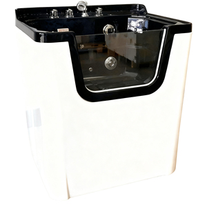 Bassin de lavage portable étanche en acier inoxydable ClearSight pour petits animaux, alimenté par charge, design amovible et moderne - Product Image 3