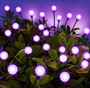 Luces Solares de Jardín IP65 Impermeables con 8 LED, Luces Decorativas de Navidad con Efecto de Luciérnaga, Bombilla LED para Patio, Jardín, Camino, Césped - Product Image 2