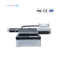 Impresora de cama plana UV de 60*90cm con dos o tres opciones de cabezal Xp 600 o para cualquier material plano directamente