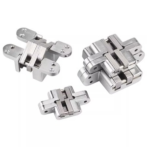 Charnières dissimulées Kaishengxi en alliage de zinc, robustes, pour portes cachées, finition brossée - Product Image 5