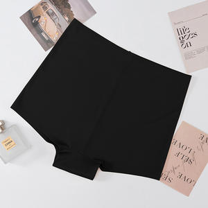 Culotte gainante taille mi-haute anti-transparence en soie glacée sans coutures pour femme, legging boxer amincissant ventre et fesses - Product Image 6