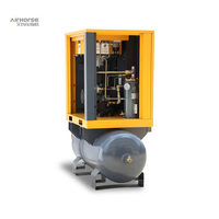 Compresseur d'air à vis industriel stationnaire Airking 7hp 10hp 15hp 20hp lubrifié, faible bruit, certifié CE ASME ISO