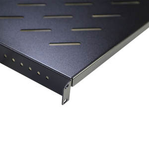 Étagère télescopique réglable de 19 pouces, étagère standard réglable 1U noire - Product Image 6