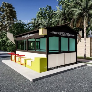 Conteneur de restaurant italien 4,8 m avec structure en acier, montage facile, pour commerce alimentaire extérieur, alimentation intégrée - Product Image 3