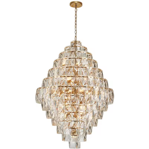 Pendentif Offre Spéciale décoratif design moderne escalier salon villa haut plafond lustre en cristal de luxe - Product Image 6