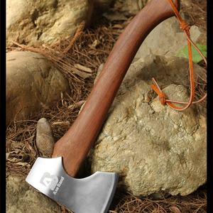 <b>Axe</b> Customizable Stainless Steel Fixed Blade Tactical Survival Knife Wooden Handle OEM Product for Pocket Hunting Industrial DIY - Product Image 3