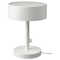 Lampe de table blanche de 33 cm pour la maison, le bureau, la lecture au chevet