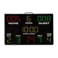 Tableau d'affichage électronique LED étanche CHEETIE CP43, tableau de score portable pour le basketball, avec chronomètre de tir
