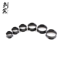 Oreille en acier inoxydable Double évasée Plug Expander Stretcher Earlet Jauges Piercing Body Jewelry