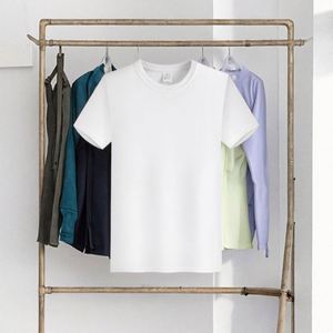 Design OEM/ODM Manufacturer Custom Logo Print High Quality Solid Casual Regular T-shirt Custom Streetwear Blank - Product Image 2