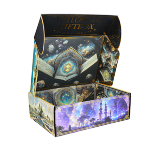 Boîte cadeau rigide personnalisée avec impression couleur intégrale, impression d'illustrations, boîte de <span class=keywords><strong>luxe</strong></span> avec dorure à chaud pour objets de collection, produits en édition limitée - Product Image 1