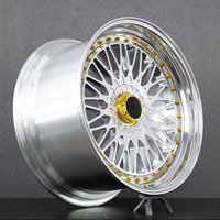 Jantes forgées 2 pièces en aluminium chromé 6061-T6 à profil profond, 18-24 pouces, 5x112 114.3 120, compatibles avec les voitures BMW de luxe