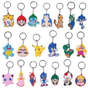 2023 nouveauté en gros concepteur personnalisé <span class=keywords><strong>2D</strong></span> Nintendo Anime PVC porte-clés en caoutchouc souple <span class=keywords><strong>Mario</strong></span> porte-clés cadeaux mignons et jouets - Product Image 1