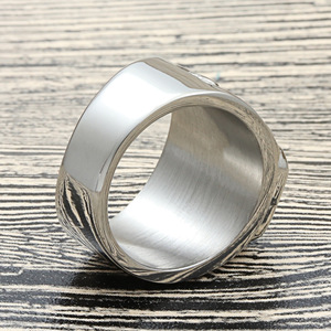 Men's Titanium Steel Pixiu Mythical Beast <b>Ring</b> Green Stone Bezel Setting Retro Punk Style Jewelry Gift 27064 - Product Image 2