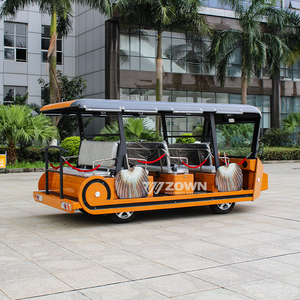 Autobús Turístico Eléctrico ZOWN de 8 Asientos, Techo Abierto, Color Naranja, Uso en Exteriores - Product Image 5