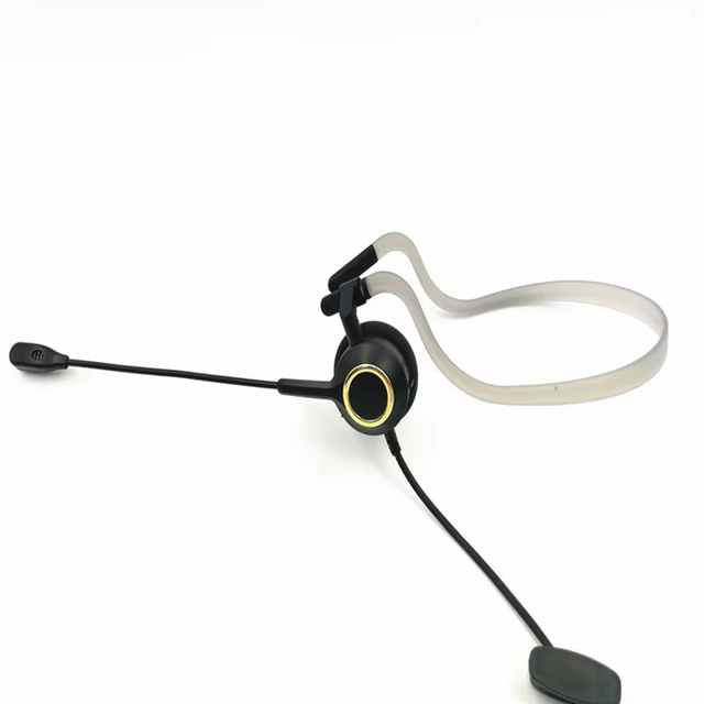 Professional Work Headset with Noise Cancelling Mic Stereo Wired Headphones for VoIP Phone PC Computer Call Center Office Use