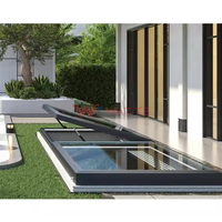 Lucarne de style moderne étanche en aluminium électrique ouverture automatique double vitrage pour balcon fenêtre de toit