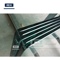Verre trempé personnalisé de 4mm 5mm 6mm 8mm 10mm 12mm 15mm 19mm Sécurité trempé Construction architecturale Verre de construction industrielle