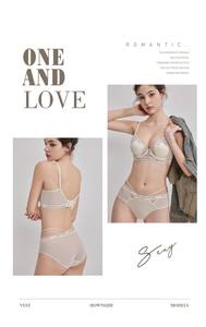 Violuoti 2529 Sujetador de primavera y verano para <span class=keywords><strong>mujer</strong></span>, ligero, cómodo, suave, ajustable, copa de pétalo de malla brillante, estilo Sexy para pecho grande - Product Image 3