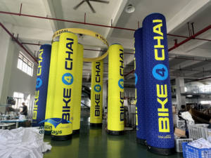 عمود إعلان شعار مطبوع مخصص أعمدة ترويج محكمة الغلق لفعاليات المعرض التجاري والسباق وسباق الماراثون - Product Image 5