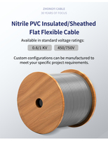 Cable Plano Multiconductor Personalizado de Fábrica YVFB YVFBG YFFB YFFBP 3x4 3x2.5 3x1.5 para Cable Plano de Viaje con Aislamiento de PVC