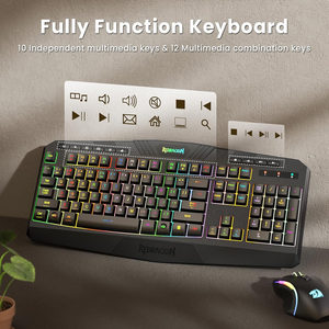<span class=keywords><strong>Redragon</strong></span> Combo de teclado y ratón para juegos de tres modos, velocidad de sondeo de 1000Hz, ratón de 4800 DPI, combinación de teclado y ratón para ordenador - Product Image 5