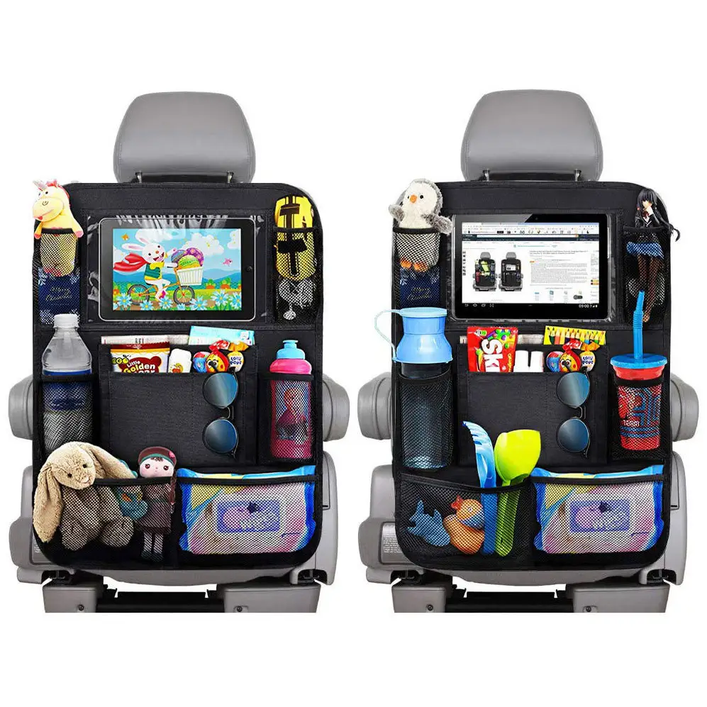 רכב מושב אחורי מגיני רכב מושב אחורי ארגונית רכב מארגני עם מגע מסך Tablet מחזיק