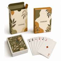 Cartes à Jouer Promotionnelles Personnalisées CMYK 4 Couleurs Papier Couché 310gsm Lamination Mate Vernis Sélectif UV Boîte Coulissante Échantillonnage Vente au Détail Cadeau Promotion de Marque