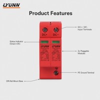 Parafoudre basse tension SPD DC 1000V 40kA Type T2 pour système solaire et protection contre la foudre – Direct Usine