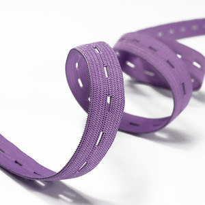 Nhà máy cung cấp 1.5cm xương cá màu buttonhole ban nhạc đàn hồi y tế thai nhi tim Giám sát vành đai có thể điều chỉnh Polyester đàn hồi - Product Image 5