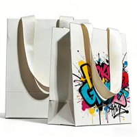 Sacs cadeaux en papier texturé pour emballage commercial, sacs à main portables en papier d'art avec votre propre logo pour vêtements