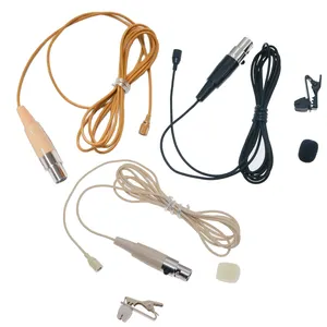 SM11 CVL 3 Cor Microfone Lavalier Omnidirecional TA4F XLR mini 4Pin Para ULX SLX QLX GLX Transmissor Sem Fio Tie Clip Mic