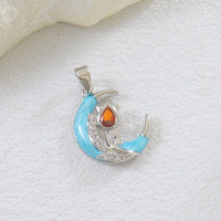 HD991 Venta al por mayor de dijes de esmalte chapados en oro y plata con temática de viaje: Avión, Luna Creciente, Planeta. Suministro de joyería hecha a mano.