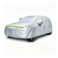 Housse de voiture Kaxinfeng, accessoires de voiture, fermeture éclair, argentée, résistante aux UV, en polyester, protection UV, imperméable, coupe-vent, protège