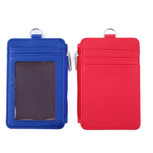 Biểu Tượng Tùy Chỉnh Mạnh Mẽ Chủ Thẻ Zip Dây Buộc In Da Ví Với Đứng Cho Id Kinh Doanh Thẻ Tín Dụng - Product Image 4