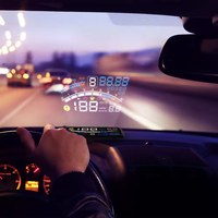 Compteur de vitesse numérique HUD pour voiture, affichage tête haute original avec pare-soleil, jauge numérique OBD2 HUD