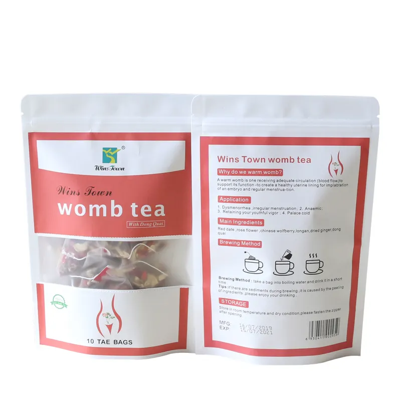 Private Label 100% Herbal Organic Loose Blooming Womb Wellness Fertility Tea 100% Natural For Female Relief Women Period Pain