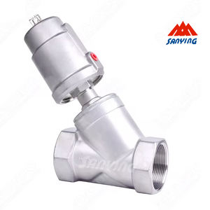 高温耐久性ステンレス鋼空気圧ピストンアングルシートバルブBSPP/NPTスレッドカスタマイズ可能OEM制御バルブ - Product Image 4